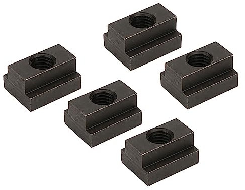 T-Nutensteine mit Schwarzem Oxid-Finish, M12-Gewinde, Verbinden Verbindungselemente, Spanntisch-Nutensteine, Hohe Härte, Festigkeit, Stabile Werkzeugmaschinentische