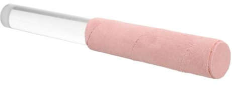 Klangschalen Schlägel aus Acryl in Rosa mit Aufbewahrungstasche | Kristallklangschalen, Klarer Angenehmer Ton, Glatter Griff, Leicht zu Verwenden, für Yoga und Musikfreunde
