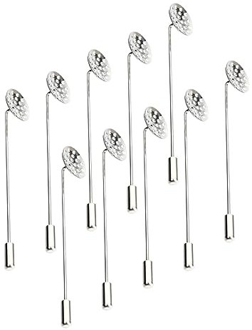 DIYEAH 10stücke Kupfer-reversnadel Lange Broschennadel Schöne Revers Broschen Kleidungsornament Reverskleid-brosche Party Alltag Einfach Anzuziehen Tolles Geschenk
