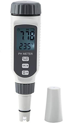 Smart Sensor PH818 Portable PH Meter, Digital PH Tester High Accuracy PH Tester for Water, Soil, Hydroponics, Pool and Aquarium with 0.01 Resolution