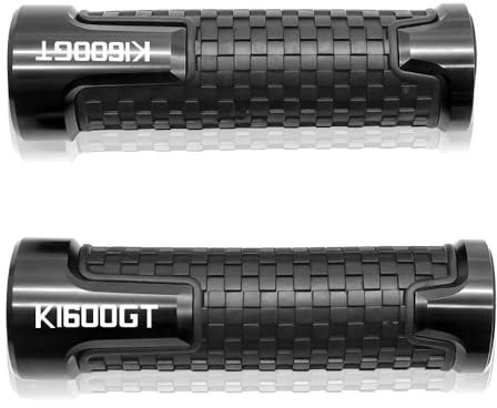 SGRYGSAEA 7/8 22mm Motorrad Griffe rutschfest Gummi Lenkerg Motorrad 7/8 22mm Lenkergriff Handgriffe Für B&MW K1600 GT/GTL 2011-2018(Black)
