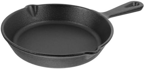 TOYANDONA Gusseisenpfanne Kleine Dicke Bratpfanne Mit Natürlicher Antihaftbeschichtung Für Spiegeleier Frühstück Platzsparend Vielseitig Für Singles Und Camping