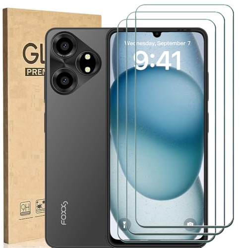 Ranyi [3 Pack] for Foxx Foxxd A67U Screen Protector, 9H Hardness HD Clear Anti-Scratch No Bubble Tempered Glass Screen Protector Protection Film Compatible with Foxxd A67U 6.75 SmartPhone