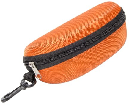 Genérico Estuche De Viaje Para Gafas De Sol | Funda de Viaje con Cremallera para Lentes,Clip Para Cinturón con Forro de Fieltro, Funda Impermeable Unisex para Ciclismo, Camping y Viajes