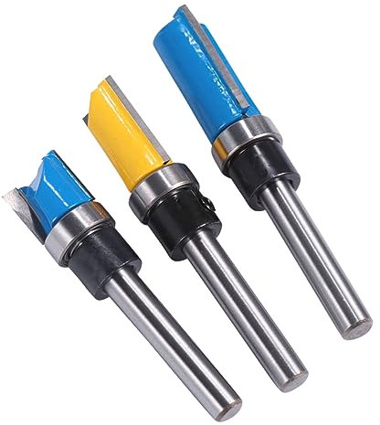 Amosfun 1 Juego Fresas Para Madera Herramienta De Carpintería Para Fresado Y Acabado De Bordes Alta Precisión Y Compatible Con Fresadoras Y Máquinas De 3 Piezas