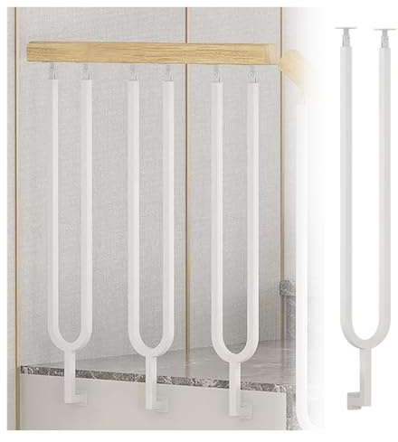 Pasamanos Escalera Barandilla Balaustres de escalera para interior Negro Metal Ajustable Loft Garaje Escalera Poste de balaustre 65, 75, 85, 95, 105, 115 y 125 cm de altura Montaje lateral Columna de