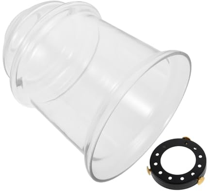 Alipis Abat Jour Verre Rétro Transparent pour Suspension Forme Cloche Haute Température pour Industriels Cafés Salles à Manger et Bars
