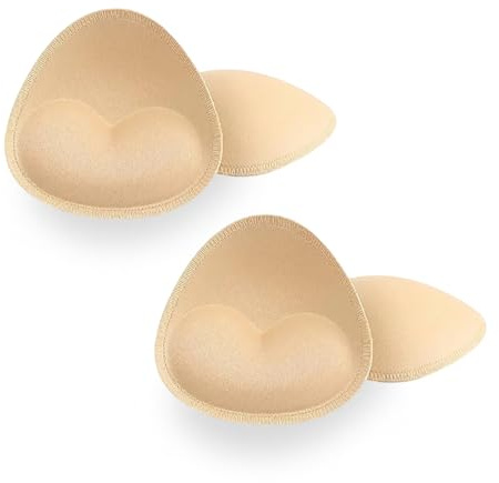2 Paia Imbottitura Reggiseno Coppette Assorbilatte Sostitutive per Biancheria Intima Coppe Reggiseno Coppe Reggiseno da Inserire Morbide Comode e Traspiranti Adatte per Bikini Reggiseno Sportivo