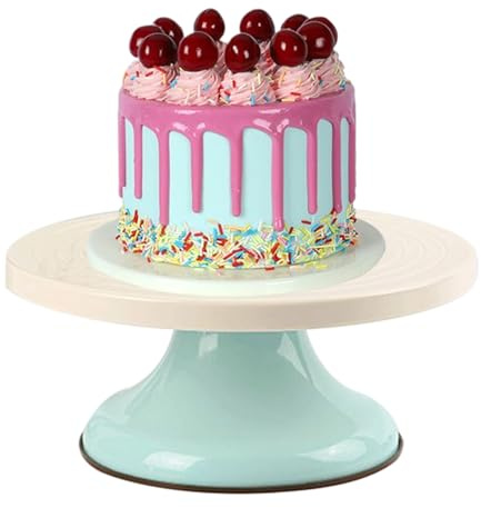 Ziennhu Base girevole per torte - Base girevole da 25 cm per dessert e cupcake | decorativo per torte e dessert per pasticceria - per matrimoni, compleanni ed eventi