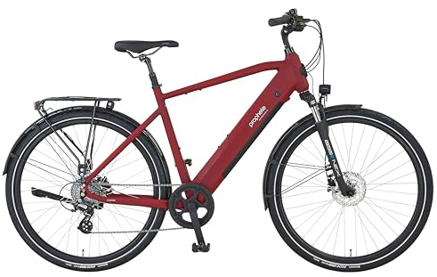 Prophete ENTDECKER 2.0 & 2.3 Trekking E-Bike 28 Zoll – 250 W Heckmotor, 360 Wh Akku, 8-Gang Kettenschaltung, LCD-Display, bis 100 km Reichweite – Verschiedene Rahmenformen & Größen
