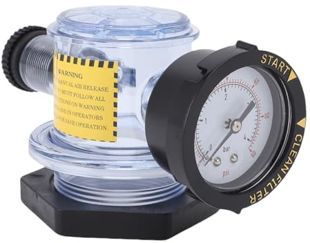 Cryfokt Set Valvola di Scarico dell'Aria, Contatore di Pressione Integrato Riduce Il Manuale del Sontuoso Filtro della Piscina Rispetto alla Corrente