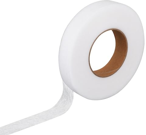 10mm x 64m Cinta de Tela Termoadhesiva, Cinta termoadhesiva para dobladillos, Cinta Termoadhesiva Ropa, Cinta de Dobladillo Planchado, Tira de Dobladillo Adhesiva para Reparar Cortinas