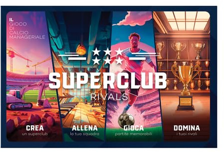 Asmodee Superclub Rivals, Gioco da Tavolo per due Giocatori, 10+ Anni, Edizione in Italiano