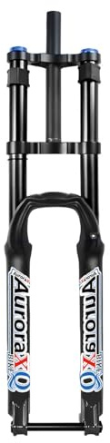 FKXSXAZ AuroraXQ Forcella Ammortizzata per Mountain Bike da Downhill 26/27,5/29 Perno Passante 15x110mm Escursione 160mm Regolazione del Ritorno Freno a Disco Doppia Corona per DH/MTB/XC