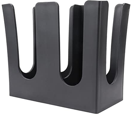 Portabicchieri in plastica a due scomparti Organizzatore per bicchieri di carta nero Negozio di tè Home Office Premium spesso gratuito Facile da pulire