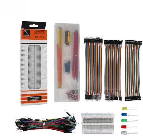 Solderless Breadboard & Jumper Wires Kit for Arduino Projects