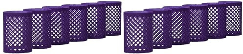 Efalock Professional Metallwickler beflockt, 45 mm, lila, 1er Pack, (1x 12 Stück)