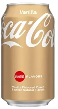 Canette de Coca-Cola Vanille, Vanilla, Coke, Boisson Rafraîchissante, Softdrink, Caféine, 30 cl
