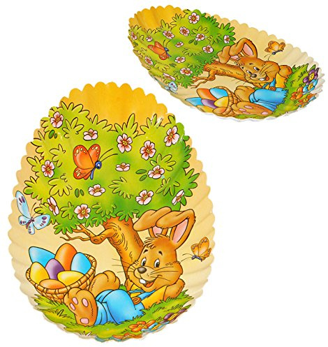 alles-meine.de GmbH 1 Stück Teller/Pappteller - Ostern & Osterhasen - Schale zum Essen/als Osternest oder Deko - z.B: Ostereier, Osterteller, Osterhase - Müslischale - ..
