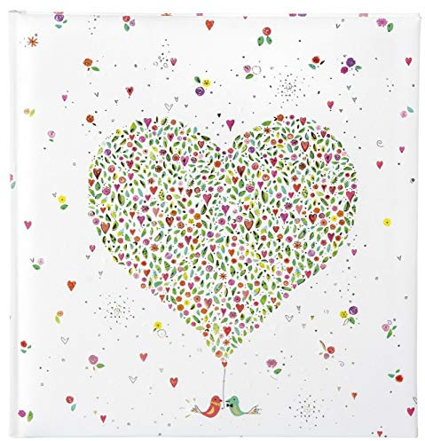 goldbuch Hochzeitsalbum, In Love, 30 x 31 cm, 60 weiße Seiten mit Pergamin-Trennblättern, Kunstdruck mit goldprägung und Relief, Weiß, 08160
