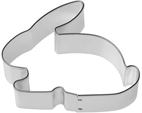 Original Kaiser Plätzchen Ausstechform Hase Mini, Keksausstecher, Plätzchen Ausstecher, Ostern, Edelstahl, Ausstechform für Kekse, 8 x 5,7 x 2,5 cm