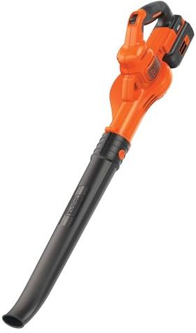 BLACK+DECKER Cordless Leaf Blower, 40V MAX , Leaf Blower Cordless with Battery and Charger, 125 MPH Air Speed, Lightweight Handheld Yard Sweeper (LSW40C)