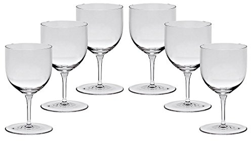 6 x Weinglas, Weinkelch, Römer Glas POKAL 13cm, transparent, moderner Style (GERMAN CRYSTAL powered by CRISTALICA)