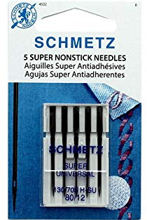 Schmetz Super Nonstick Machine Needles-Size 80/12 5/Pkg