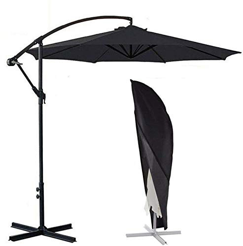 AMSAMOTION Umbrella Cover, Patio Cantilever Offset Umbrella Cover for 9ft to 13ft Cantilever Parasol Outdoor Market Umbrellas Cover with Zipper and Water Resistant Protector Black - Amazon Vine