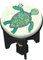 WENKO Abflussstopfen Pluggy® Turtle Rollin'Art, höhenverstellbarer Waschbeckenstöpsel für alle handelsüblichen Waschbecken, aus Messing und Kunststoff gefertigt, Ø 3,9 x 6,5 cm, Schildkröten-Motiv