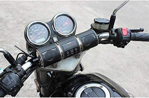 Baceyong Audio Bluetooth per moto, radio per bici FM Bluetooth impermeabile 12V con sistema audio stereo per mountain bike, moto d'acqua, radio telecomando, lettore MP3