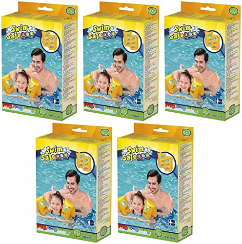 Bestway Swim Safe ABC Schwimmflügel Stufe C WonderSplash, 5-12 Jahre (Orange 5 Stück)