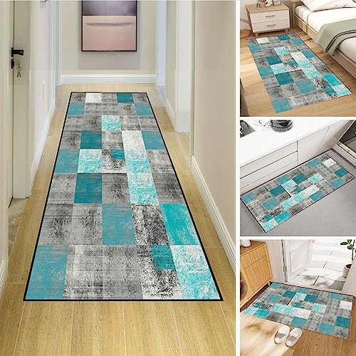 Dmkjdzsw Teppich Läufer, Kitchen Rug, Kurzflor Abwaschbar, rutschfest,Lang Küche Schlafzimmer Wohnzimmer Läufer Teppich，Benutzerdefinierte Länge und Breite verfügbar