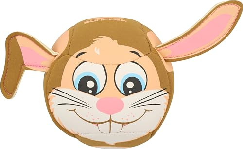 Sunflex® Soft Animal Bunny Ball | Kinderball für Kinderhände im niedlichen Tierdesign | Neopren Knautschball | Kindgerecht rutschfestem & weichem Neopren | Rollen Werfen Fangen
