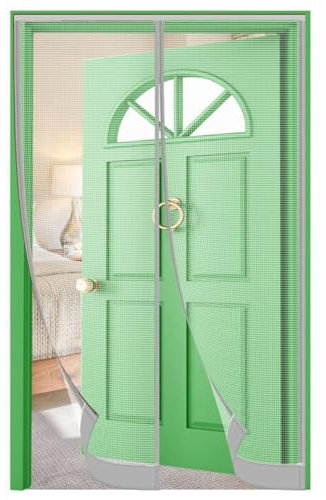 1pcs Magnet Fliegengitter Tür Balkontür,45cm x 255cm Fliegengitter Tür Dachfenster Insektenschutz für Balkontür Wohnzimmer Terrassentür,