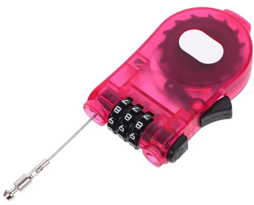 INOOMP Snowboard Security Lock Password Lightweight Portable Combination Lock for Snowboarding Gear and Strollers Material Transparent