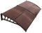 SPRINGOS Marquesina para puerta de entrada, toldo sobre la puerta principal, balcón, protección contra la lluvia, 200 x 95 x 26,5 cm, aluminio y policarbonato