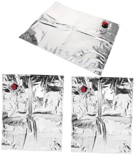 MAGICLULU 3pièces Sacs à Vin Rechargeables Étanches avec Bec Verseur Portable pour Boisson Pochettes De Rangement Pratiques pour Festivals Et Camping