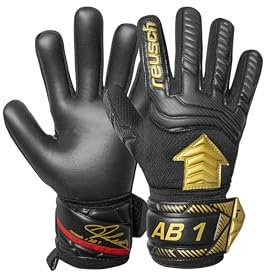 Reusch Attrakt AB1 Silver Junior griffige und atmungsaktive Torwarthandschuhe Fußballhandschuhe für Kinder Jugendliche für Jungen Mädchen geeignet für alle Wetterbedingungen und Spielfeldoberflächen