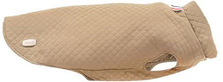 Record - Brandy Hunde-Regenmantel. Hundemantel mit Klettverschluss und verstellbaren Gummibändern für Pfoten. Warmer und bequemer Wintermantel für Hunde | Beige, XL, Rückenlänge 50 cm