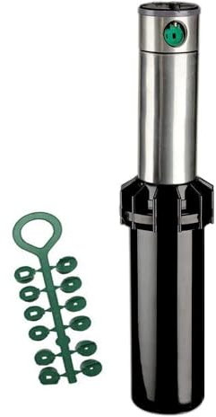 Suinga Aspersor de Riego K-Rain RPS75I 3/4'' Inoxidable | Alcance 4 a 14,6 m | Aspersor de Jardín Emergente de Ángulo Ajustable | Control de Caudal | Presión de 2,1 a 4,8 Bar