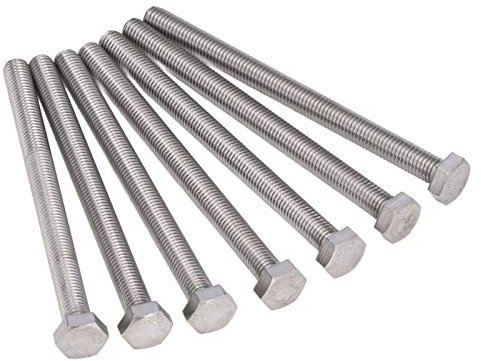 Sechskantschraube aus Edelstahl A2-70, M10 X 1,5 DIN 933, 20 Stück, Schlüsselweite 16 Mm, Ideal für Innen- und Außenanwendungen mit A2-Material (M10*130)