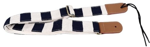 Yctze Sangle de ukulélé en Coton avec Design Unique -, Confortable et Polyvalent pour les Instruments à Cordes (bleu royal)