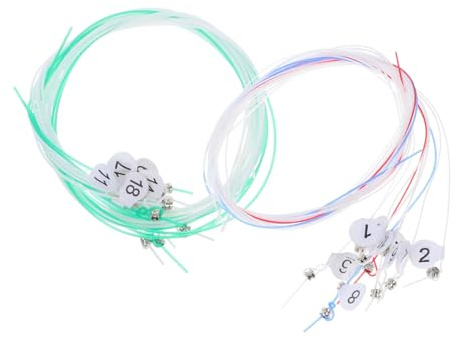 CLISPEED Leiersaiten Nylon Satz 19-Saitig mit Nummerierung Standardspannung für Lyra Langlebiges Zubehör für Musiker und Instrument