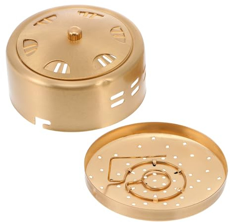 TOYZFRIENDY Tragbare Moxibustionsbox aus Kupfer mit Anti Rutsch Funktion zur Sicheren Verwendung des Moxa Stäbe Glatte Oberfläche für Entspannende Wärmetherapie Unterwegs Zufälliger Stil