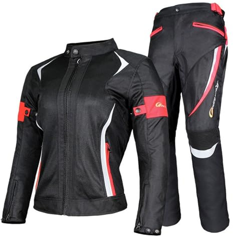 Dam Textil motorcykeldräkt turdräkt vattentät skoter motorcykeljacka för sommar eller vinter med CE-skydd B,XL