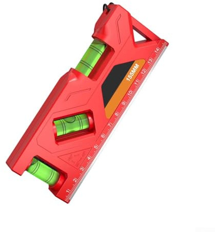 YobiLife Livella magnetica per strumenti di misurazione, 105-200 mm, portatile, con funzione goniometro, per casa e officina (105 mm)
