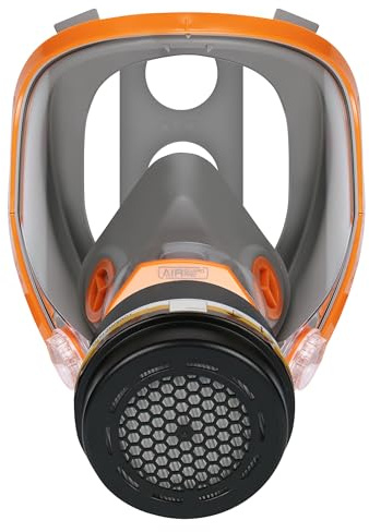 AirGuard Pro® AG700 Atemschutz Set Halbmaske mit AGP3R1 P3 Partikelfilter – EN 140 & EN 143 – Schutz vor Feinstaub, Aerosolen & Partikeln – Gewinde und Bajonettanschluss