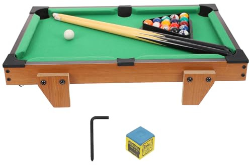 ERINGOGO Mesa de Billar para 69 Cm Juego de Billar Competitivo Doble Jugador Miniatura de Material Ultraduradero sin Olor Juguete Educativo para Interiores y Reuniones Familiares