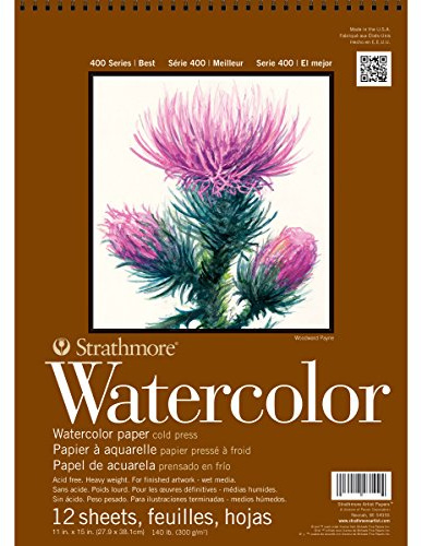 Strathmore Strath W.Color 400 11X1512SHT 130LBS, Paper, White, 11 x 15